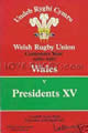 Wales President's XV 1981 memorabilia